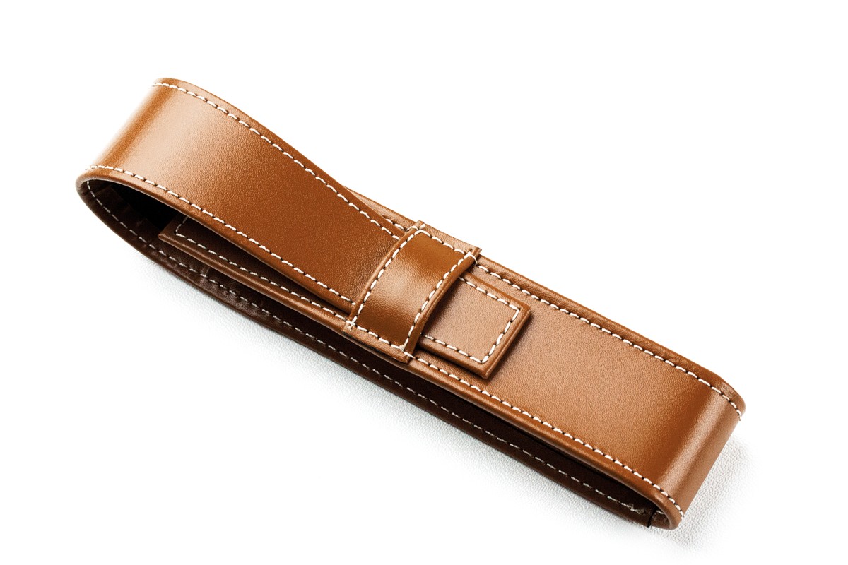 Schreibgeräteetui UNO CAMBRIDGE Top Grain Leder hellbraun